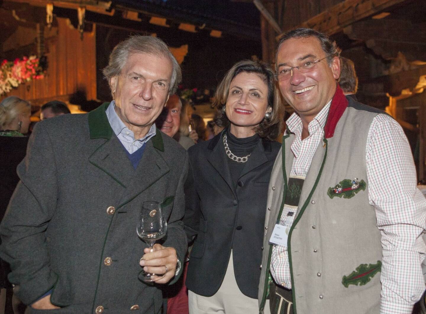 Friedrich Stickler (Lotterien-Vorstand), Renate Danler (Hofburg Vienna), Unternehmer Heinz Stiastny