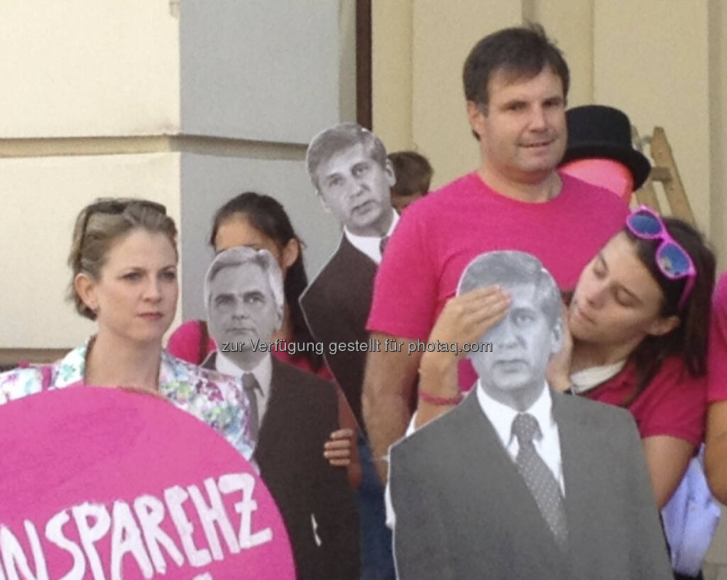 Beate Meinl-Reisinger, Werner Faymann, Michael Spindelegger (29.08.2013) 