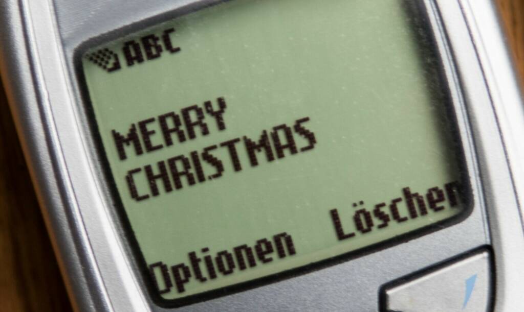 Forum Mobilkommunikation - FMK: FMK: 30 Jahre SMS - Merry Christmas!, Das erste SMS wurde vor 30 jahren am 3.Dezember 1992 abgeschickt und erzielte als NFT in einer Auktion 107.000 Euro. Fotocredit:FMK / Wurzinger, © Aussender (30.11.2022) 