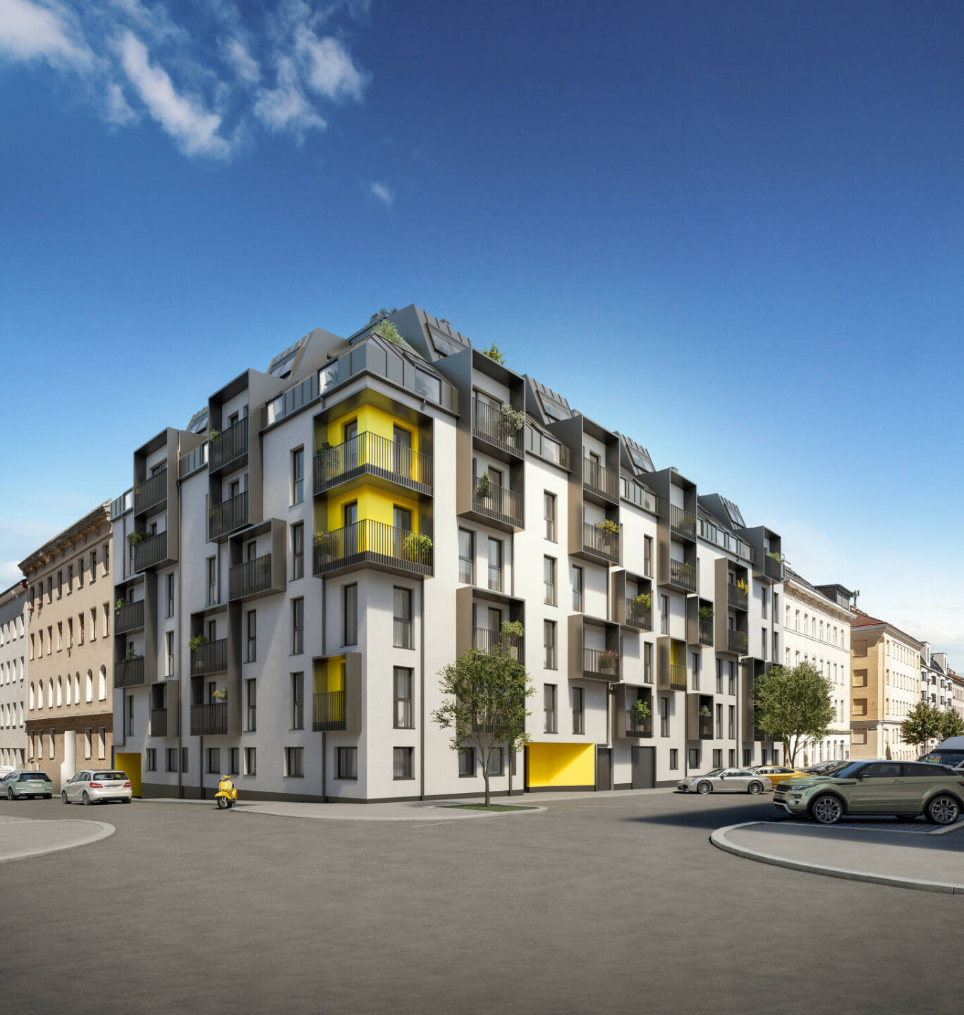 3SI Immogroup: „Lemonie“: 66 Wohnungsübergaben in Ottakringer 3SI-Neubau, nach eineinhalb Jahren Bauzeit ist der attraktive Neubau Lemonie in der Ottakringer Albrechtskreithgasse nun bezugsfertig. Fotocredit:© 3SI Immogroup | JamJam