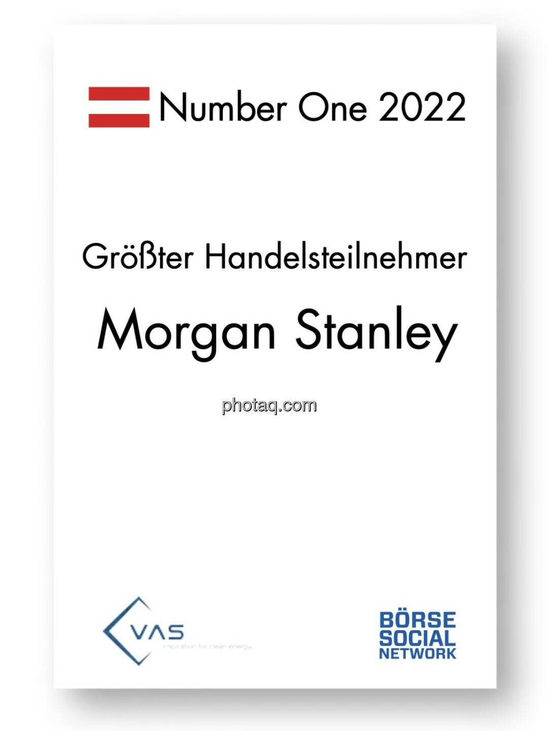 Number One Größter Handelsteilnehmer: Morgan Stanley