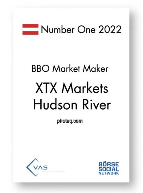 Number One BBO Market Maker: XTX Markets, Hudson River, © photaq (05.01.2023) 