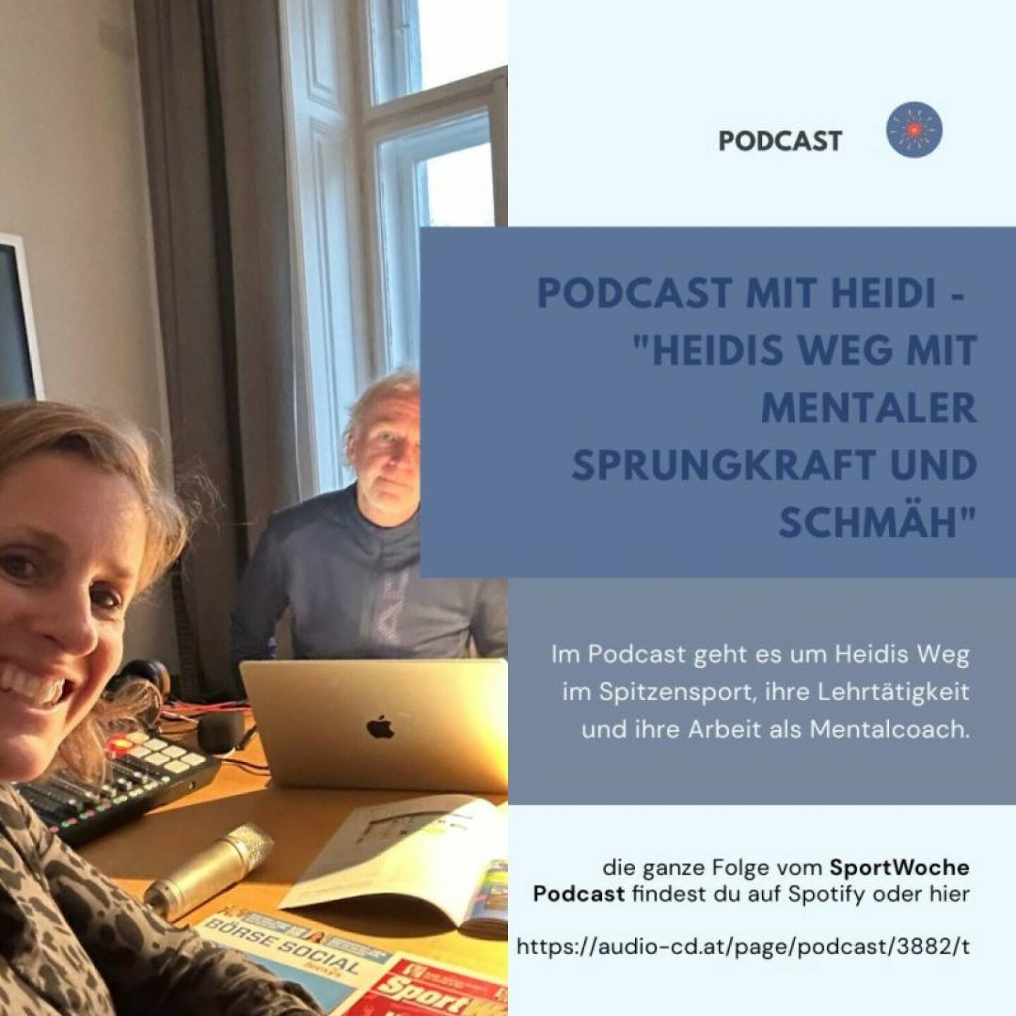 Mit Heidi Haberl-Glantschnig für einen Podcast von http://www.sportgeschichte.at/sportwochepodcast