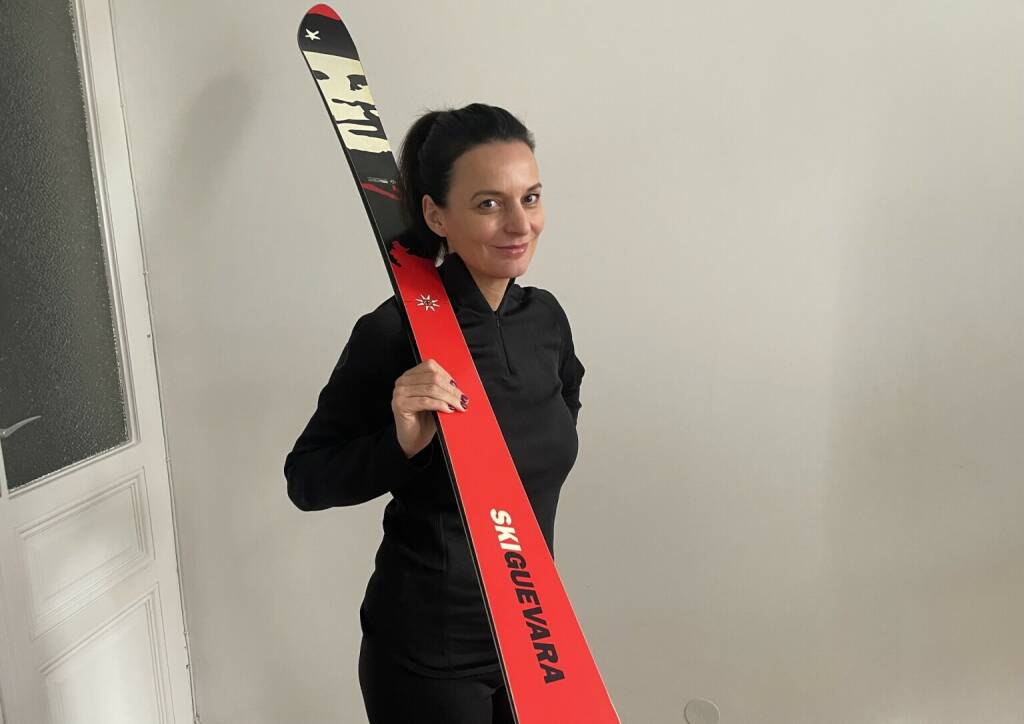 Ski She Sie : Nadia Weiss ( sheconomy ) mit unserem Ski Guevara (16.02.2023) 