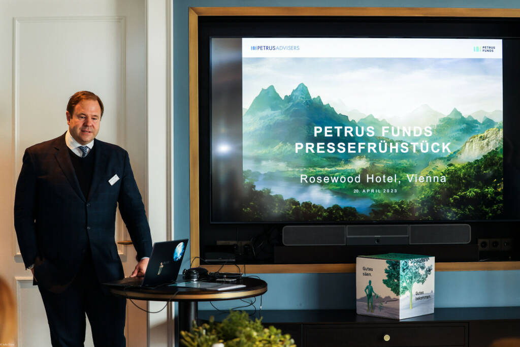 Klaus Umek, CEO und Co-CIO von Petrus Advisers. Fotocredit: Julia Elzea, © Aussender (04.04.2023) 