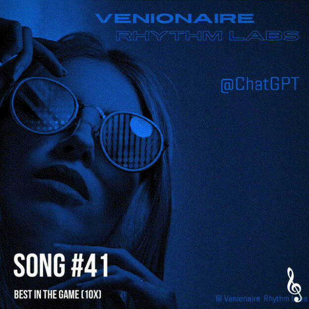 https://open.spotify.com/episode/5n3G3lh9ijZ8Pj1NIRWZ1Z
Song #41: Best in the Game (10x) - <p>Auf diese Meldung bin ich am 1. April reingefallen: Venionaire Capital launchte das Musiklabel &#34;Venionaire Rhythm Labs&#34; und schickte den KI-Song &#34;Best in the Game&#34; ins Rennen. Wie gesagt: War ein Scherz, das Label ist Fake, aber der Song zu gut, um nicht gespielt zu werden. Also bringen wir ihn hier mit freundlicher Genehmigung von Fast-Musiklabel-Chef Berthold Baurek-Karlic.<br/><br/>- Mehr Songs: <a href=https://www.audio-cd.at/songs target=_blank>https://www.audio-cd.at/songs</a> <br/><br/>- Playlist mit ein paar unserer Songs: <a href=https://open.spotify.com/playlist/63tRnVh3aIOlhrdUKvb4P target=_blank>https://open.spotify.com/playlist/63tRnVh3aIOlhrdUKvb4P</a><br/><br/>Bewertungen bei Apple (oder auch Spotify) machen mir Freude: <a href=https://podcasts.apple.com/at/podcast/audio-cd-at-indie-podcasts-wiener-boerse-sport-musik-und-mehr/id1484919130 target=_blank>https://podcasts.apple.com/at/podcast/audio-cd-at-indie-podcasts-wiener-boerse-sport-musik-und-mehr/id1484919130</a> .</p> (09.04.2023) 