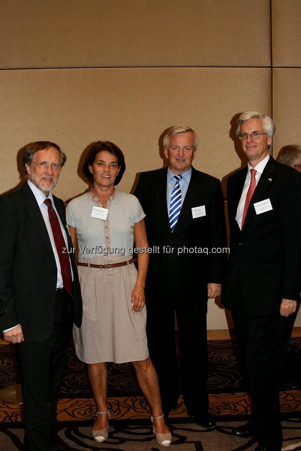 Friedrich Rödler (Erste Group Bank AG), Daniela Homan (AmCHam Austria), Rudolf Kemler (ÖIAG), Felix Thun-Hohenstein (AmCham Austria)