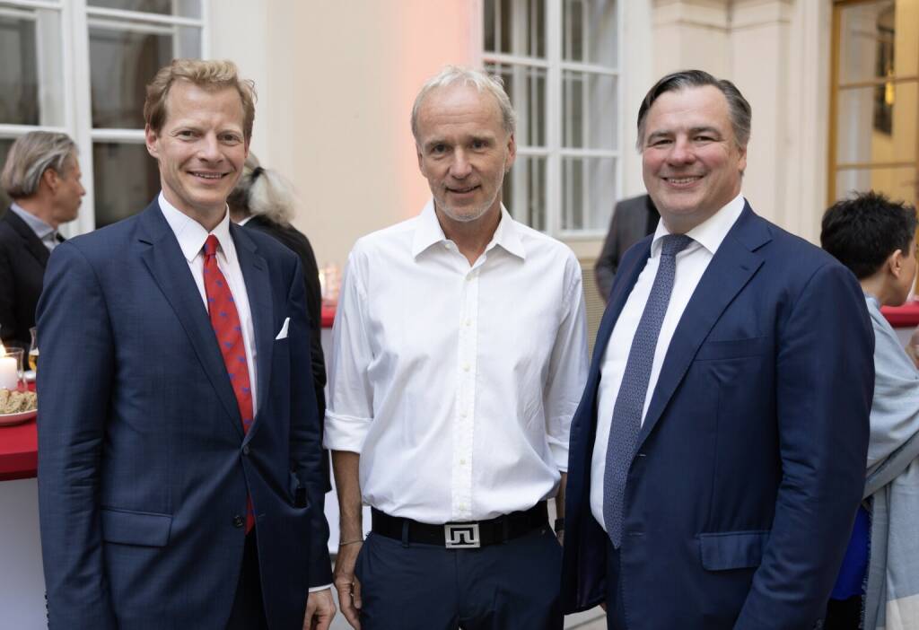 Mit Constantin Gussich und Edgar Flaggl (beide Addiko Bank) beim Wiener Börse Preis (03.06.2023) 