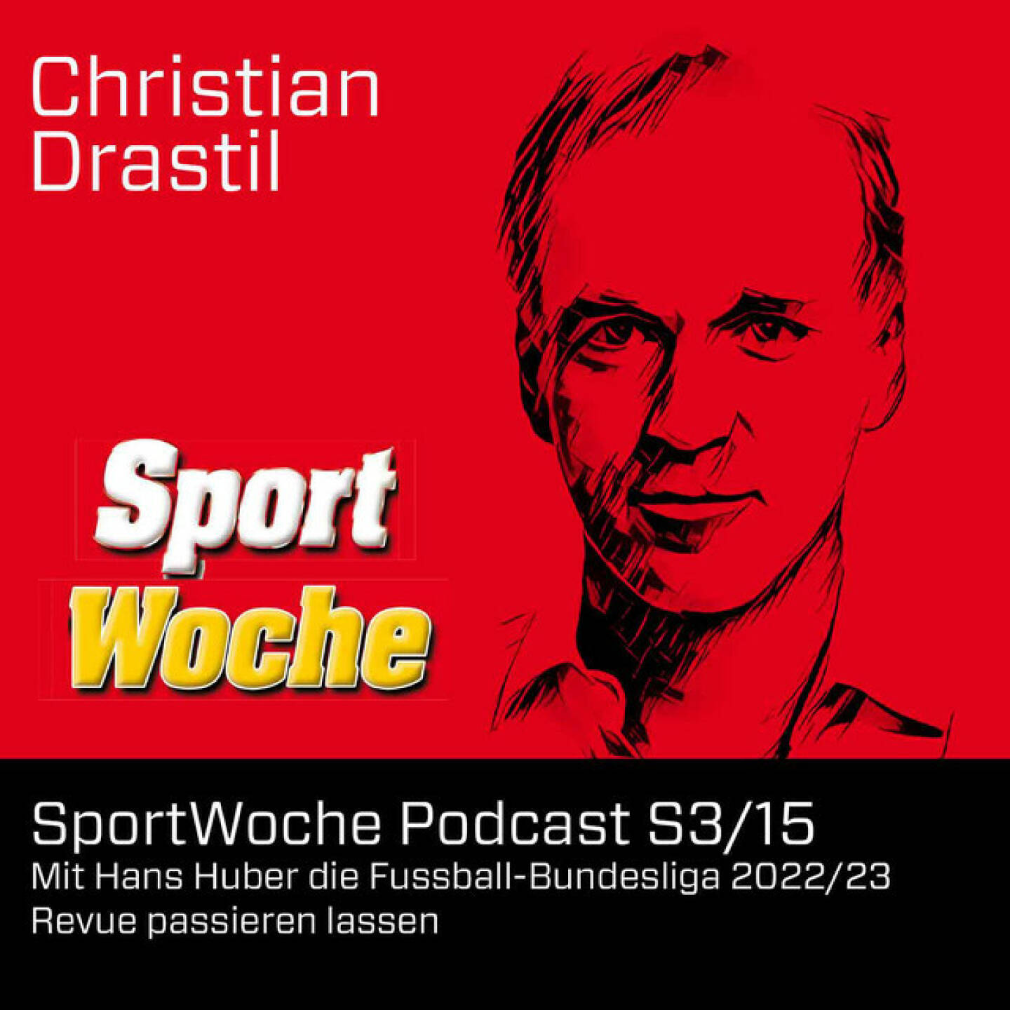 https://open.spotify.com/episode/6FSLW5Q35oAQSmfePAWrcx
SportWoche Podcast S3/15: Mit Hans Huber die Fussball-Bundesliga 2022/23 Revue passieren lassen - <p>Die Admiral-Bundesliga 2022/2023 ist vorbei. Gemeinsam mit Ex-ORF-Sportchef Hans Huber bewerten wir die 12 Hauptdarsteller Red Bull Salzburg, Sturm Graz, LASK, Rapid, Austria, Klagenfurt, WAC, Lustenau, WSG Tirol, Hartberg, Altach und Ried sowie den Aufsteiger Blau-Weiss Linz. Hans nennt seine Spieler des Jahres und seinen Trainer des Jahres, wir bewerten das System mit Strich, Punkteteilung, Qualispielen und Auf-/Abstieg. <br/><br/>About: Die Marke, Patent, Rechte und das Archiv der SportWoche wurden 2017 von Christian Drastil Comm. erworben, Mehr unter <a href=http://www.sportgeschichte.at target=_blank>http://www.sportgeschichte.at</a> . Der neue SportWoche Podcast ist eingebettet in „ Wiener Börse, Sport, Musik (und mehr)“ auf <a href=http://www.christian-drastil.com/podcast target=_blank>http://www.christian-drastil.com/podcast</a> und erscheint, wie es in Name SportWoche auch drinsteckt, wöchentlich. Bewertungen bei Apple machen mir Freude: <a href=https://podcasts.apple.com/at/podcast/audio-cd-at-indie-podcasts-wiener-boerse-sport-musik-und-mehr/id1484919130 target=_blank>https://podcasts.apple.com/at/podcast/audio-cd-at-indie-podcasts-wiener-boerse-sport-musik-und-mehr/id1484919130</a> .<br/><br/>Unter <a href=http://www.sportgeschichte.at/sportwochepodcast target=_blank>http://www.sportgeschichte.at/sportwochepodcast</a> sieht man alle Folgen, auch nach Hörer:innen-Anzahl gerankt.</p>