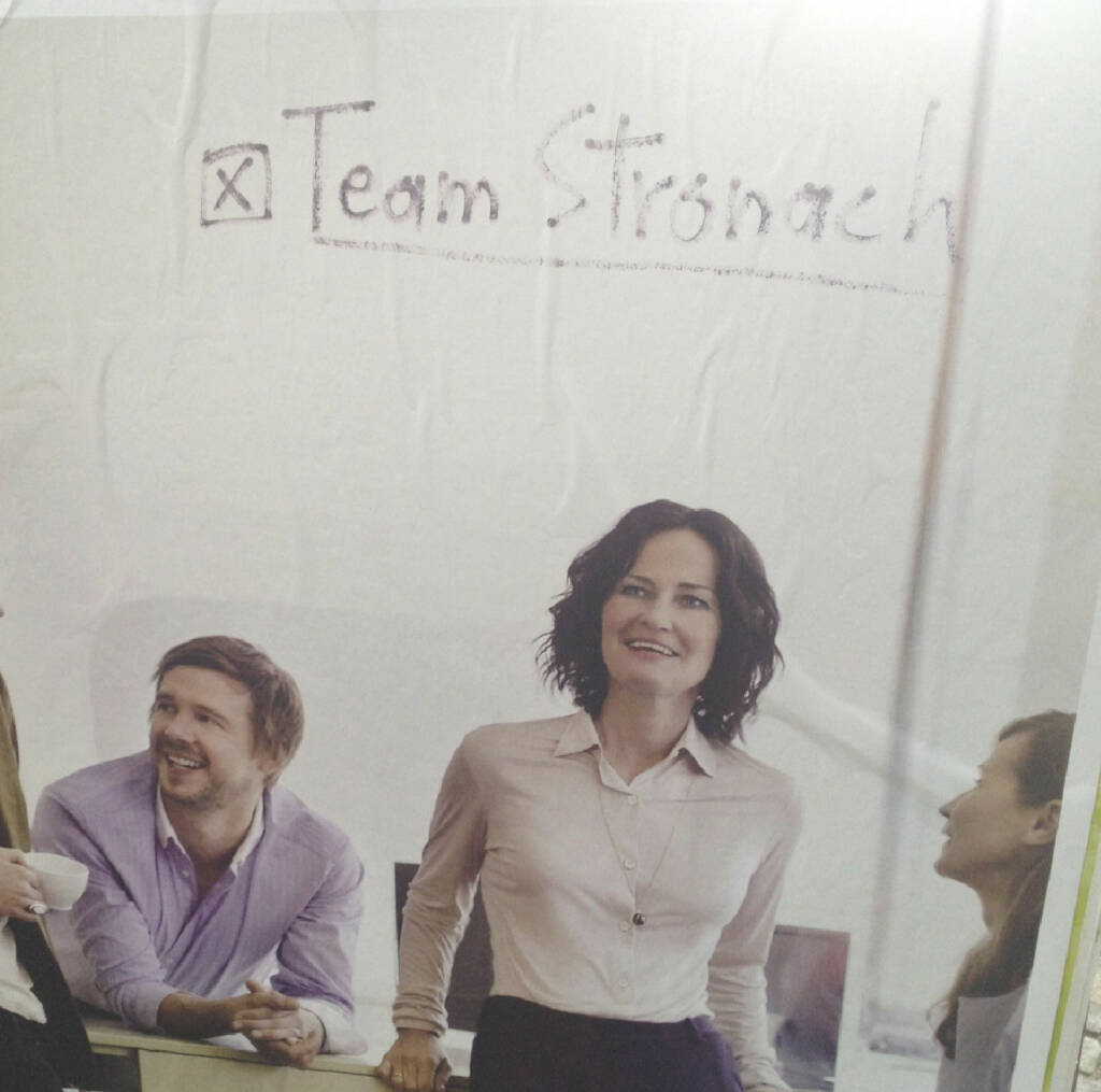 Erstmals mehr als zwei Leute vom Team Stronach auf einem Bild (05.09.2013) 