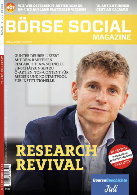 BSM #79 - Research Revival - Gunter Deuber liefert mit dem Raiffeisen Research Team schnelle Einschätzungen zu Ö-Aktien: Top-Content für Medien und Kontaktpool für Institutionelle. (28.08.2023) 