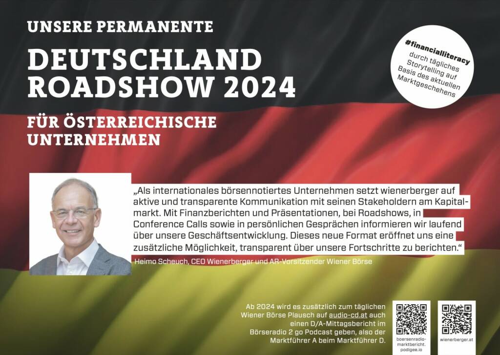 Heimo Scheuch mit Wienerberger 2024 mit uns auf Deutschlandroadshow für https://boersenradio-marktbericht.podigee.io (09.10.2023) 