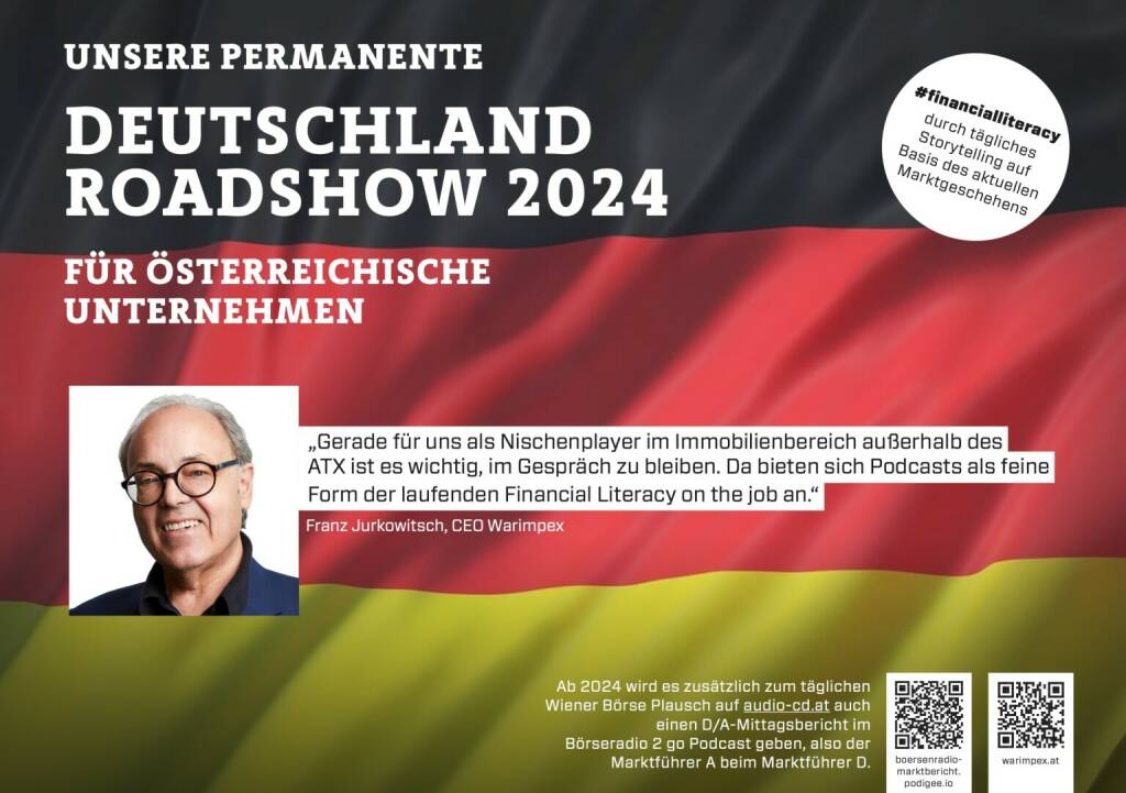 Franz Jurkowitsch mit Warimpex 2024 mit uns auf Deutschlandroadshow für https://boersenradio-marktbericht.podigee.io (19.10.2023) 