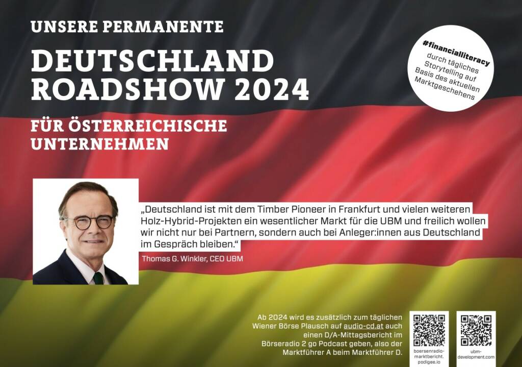 Thomas G. Winkler mit UBM 2024 mit uns auf Deutschlandroadshow für https://boersenradio-marktbericht.podigee.io (24.10.2023) 