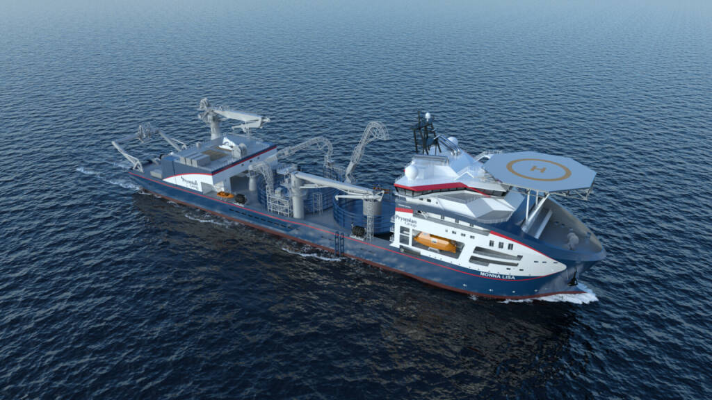 Palfinger Marine stattet Kabelverlegungsschiff Monna Lisa aus, Credit: Vard, © Aussendung (17.11.2023)