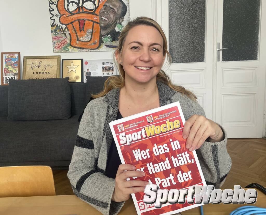 Christina Happel , Enkelin Ernst Happel, Ex-Sky und -RB Leipzig (09.12.2023) 