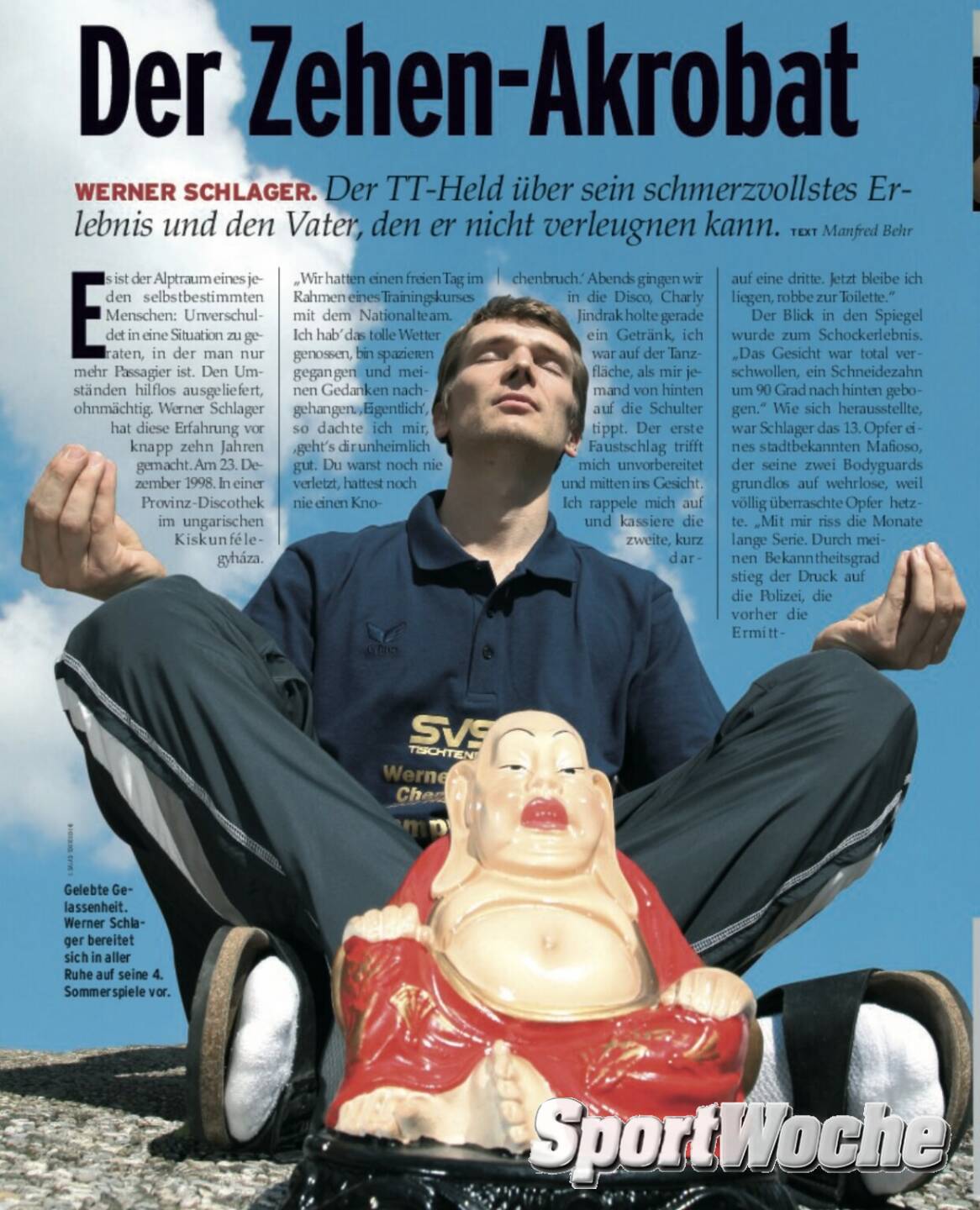 N&Ouml;-Kalender der SportWoche, Tag 14: Werner Schlager gewann vor 20 Jahren WM-Gold im Tischtennis, bis heute ist er der letzte nichtchinesische Einzelweltmeister im Tischtennis. 2003 war er damit auch &Ouml;sterreichs Sportler des Jahres und nat&uuml;rlich auch mehrfacher N&Ouml;-Sportler des Jahres. Seine weiteren Titel aufzuz&auml;hlen, w&uuml;rde photaq f&uuml;llen.