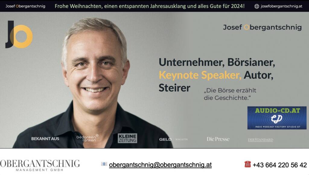 ABC Audio Business Chart #86: Rückblick 2023, Ausblick 2024 (Josef Obergantschnig) (19.12.2023) 