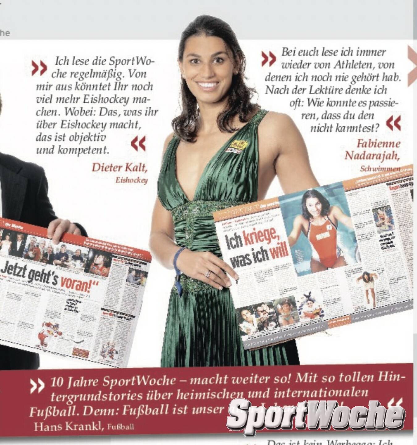 N&Ouml;-Kalender der SportWoche; Tag 24: Fabienne Nadarajah war mehrfach Top 3 bei der N&Ouml; Sportlerin des Jahres, vierfache Bronzemedaillen-Gewinnerin bei Kurzbahn-Europameisterschaften im Schwimmen. Ihr gr&ouml;&szlig;ter Erfolg war Kurzbahn-WM-Silber &uuml;ber 50 m Delfin in Shanghai (2006)