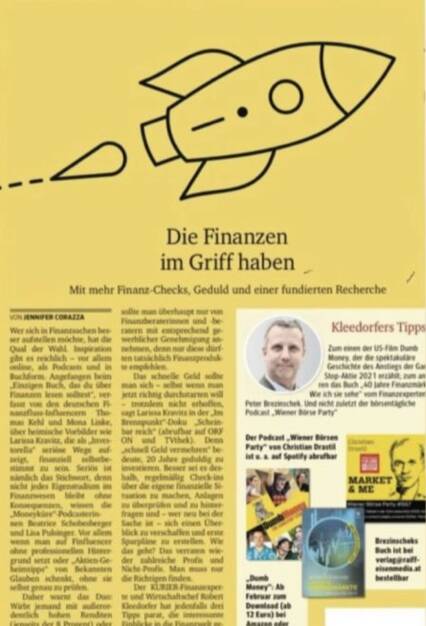 Nette Empfehlung im Kurier (15.01.2024) 