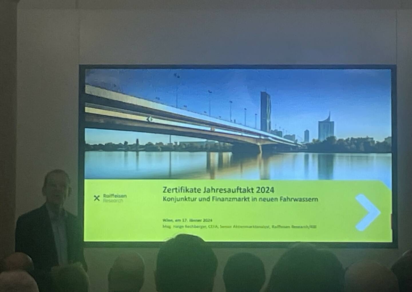 Helge Rechberger beim Zertifikate Jahresauftakt