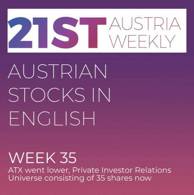 https://open.spotify.com/episode/78Cgo1ogoysDcgQQMn4Sg4
Austrian Stocks in English: In Week 5 ATX went lower, Private Investor Relations Universe consisting of 35 shares now - <p>Welcome to &#34;Austrian Stocks in English - presented by Palfinger&#34;, the english spoken weekly Summary for the Austrian Stock Market,  positioned every Sunday in the mostly german languaged Podcast &#34;Audio-CD.at Indie Podcasts&#34;- Wiener Börse, Sport Musik und Mehr“ . <br/><br/>The following script is based on our 21st Austria weekly. The Austrian ATX went lower in week 5, we saw a fall of 0,43 percent to 3440 points. In our Private Investor Relations Universe consisting of 35 shares Warimpex, Addiko Bank and UBM were the best performers. News came from Pierer Mobility, FACC, Porr (2), CA Immo (2), Vienna Insurance Group, RBI, UBM, Agrana (2), Bawag and S Immo.<br/><br/><a href=https://boerse-social.com/21staustria target=_blank>https://boerse-social.com/21staustria</a><br/><br/><a href=https://www.audio-cd.at/search/austrian%20stocks%20in%20english target=_blank>https://www.audio-cd.at/search/austrian%20stocks%20in%20english</a><br/><br/>30x30 Finanzwissen pur für Österreich auf Spotify spoken by Alison:: <a href=https://open.spotify.com/playlist/3MfSMoCXAJMdQGwjpjgmLm target=_blank>https://open.spotify.com/playlist/3MfSMoCXAJMdQGwjpjgmLm</a><br/><br/>Please rate my Podcast on Apple Podcasts (or Spotify): <a href=https://podcasts.apple.com/at/podcast/audio-cd-at-indie-podcasts-wiener-boerse-sport-musik-und-mehr/id1484919130 target=_blank>https://podcasts.apple.com/at/podcast/audio-cd-at-indie-podcasts-wiener-boerse-sport-musik-und-mehr/id1484919130</a> .And please spread the word : <a href=https://www.boerse-social.com/21staustria target=_blank>https://www.boerse-social.com/21staustria</a> - the address to subscribe to the weekly summary as a PDF.</p> (04.02.2024) 