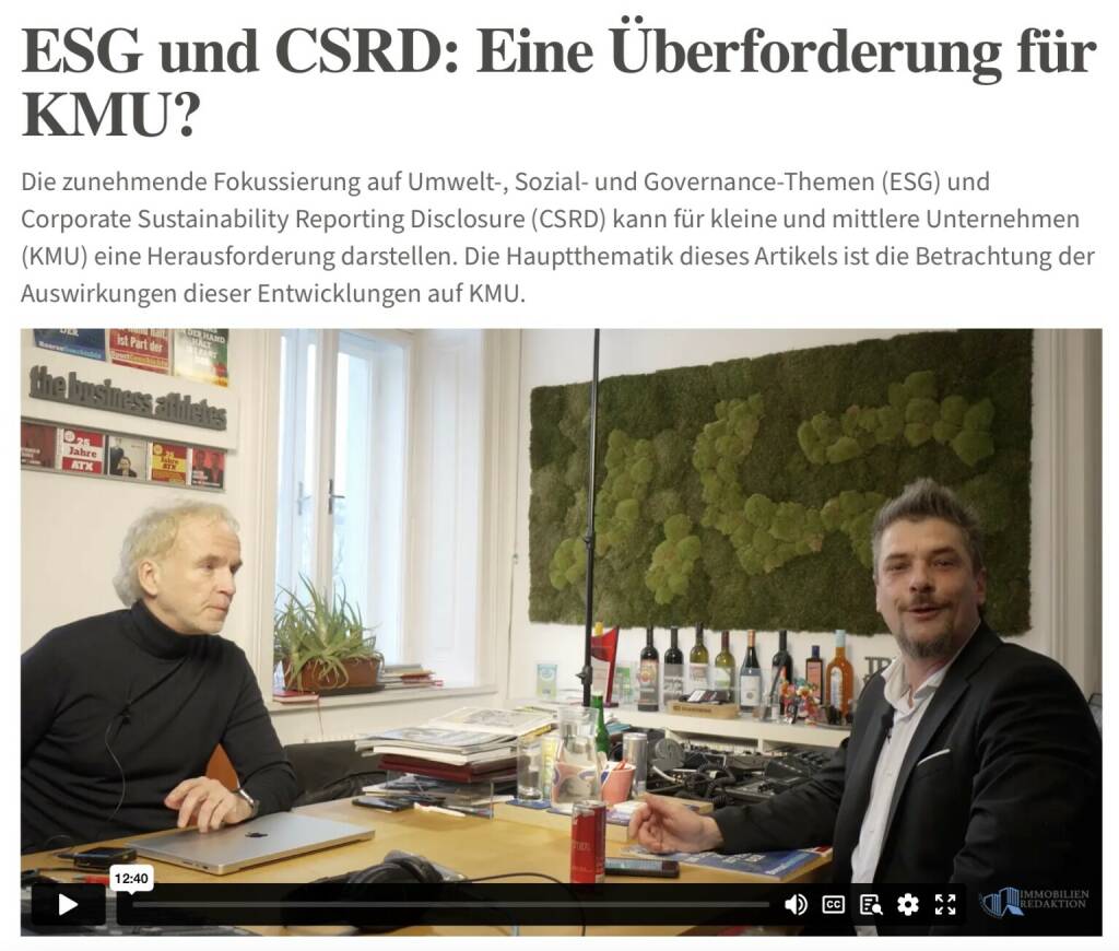 Von Gerhard Popp ver-vlog-ed für https://immobilien-redaktion.com/kategorie/office-talk/artikel/esg-und-csrd-eine-ueberforderung-fuer-kmu 
 (22.02.2024) 