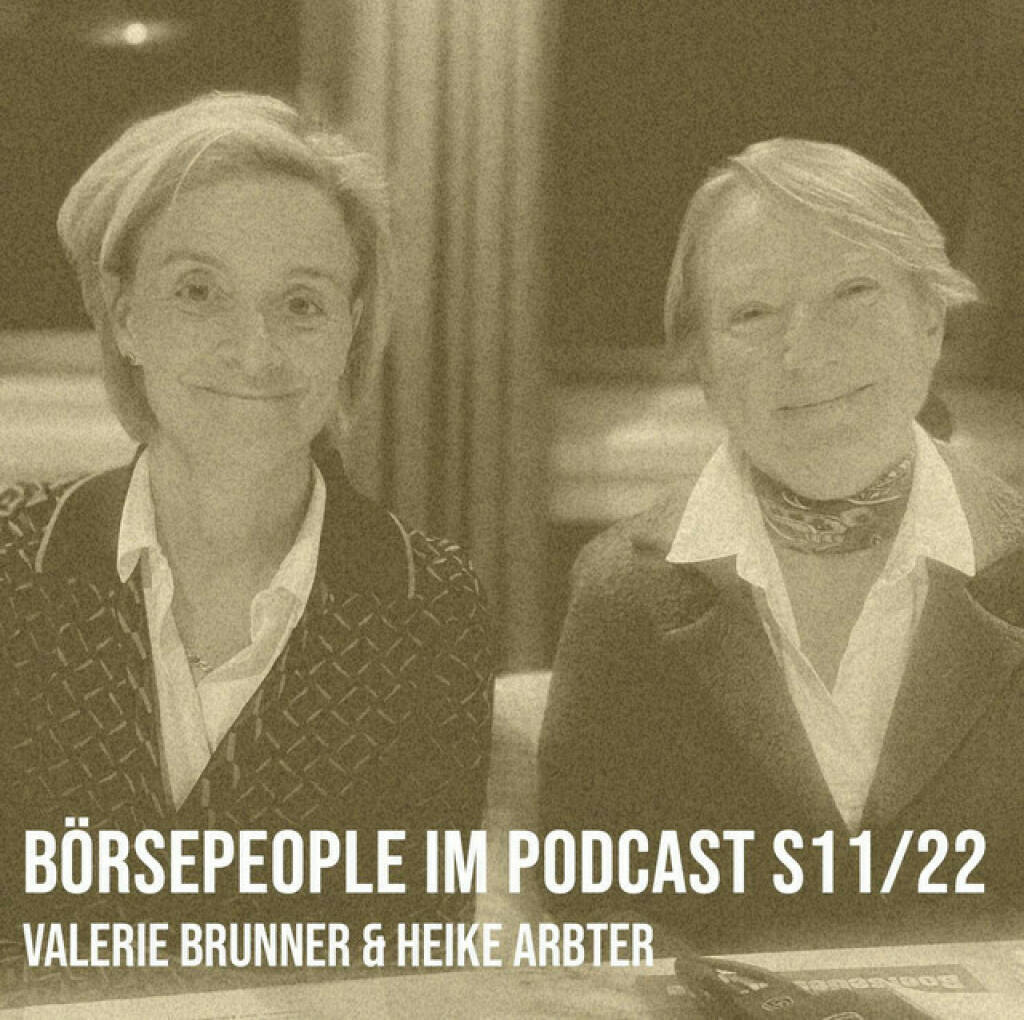 https://open.spotify.com/episode/1awI85hOKwrT5DmbbylioA
Börsepeople im Podcast S11/22: Valerie Brunner & Heike Arbter - <p>Weltfrauentag. Folge 250 der Börsepeople-Reihe. Zum runden Jubiläum erstmals zwei Gäste in einer Börsepeople-Folge. Gemeinsame Reise über die chronologische Zeitschiene mit gleichem Startzeitpunkt. Danke an RBI-Vorständin Valerie Brunner und Heike Arbter, Head of Raiffeisen Certificates, Retail Bonds &amp; Equity Trading, für dieses Experiment, in dem es um österreichische Banken- und Börsegeschichte in all ihren Facetten, Chancen und Challenges geht. Oder: Um Raiffeisen-Geschichte, Zinslandschaft-Geschichte, Zertifikate-Geschichte und auch persönliche Geschichten. Es war mir ein Volksfest.<br/><br/><a href=https://www.rbinternational.com/ target=_blank>https://www.rbinternational.com/</a><br/><br/><a href=https://www.raiffeisenzertifikate.at target=_blank>https://www.raiffeisenzertifikate.at</a><br/><br/><a href=https://www.raiffeisenresearch.com target=_blank>https://www.raiffeisenresearch.com</a><br/><br/>About: Die Serie Börsepeople findet im Rahmen von <a href=http://www.audio-cd.at target=_blank>http://www.audio-cd.at</a> und dem Podcast &#34;Audio-CD.at Indie Podcasts&#34; statt. Es handelt sich dabei um typische Personality- und Werdegang-Gespräche. Die Season 11 umfasst unter dem Motto „24 Börsepeople“ 24 Talks. Presenter der Season 11 ist Societe Generale Zertifikate, <a href=https://www.sg-zertifikate.de target=_blank>https://www.sg-zertifikate.de</a> .Welcher der meistgehörte Börsepeople Podcast ist, sieht man unter <a href=http://www.audio-cd.at/people target=_blank>http://www.audio-cd.at/people.</a> Der Zwischenstand des laufenden Rankings ist tagesaktuell um 12 Uhr aktualisiert.<br/><br/>Bewertungen bei Apple (oder auch Spotify) machen mir Freude: <a href=https://podcasts.apple.com/at/podcast/audio-cd-at-indie-podcasts-wiener-boerse-sport-musik-und-mehr/id1484919130 target=_blank>https://podcasts.apple.com/at/podcast/audio-cd-at-indie-podcasts-wiener-boerse-sport-musik-und-mehr/id1484919130</a> .</p> (08.03.2024) 