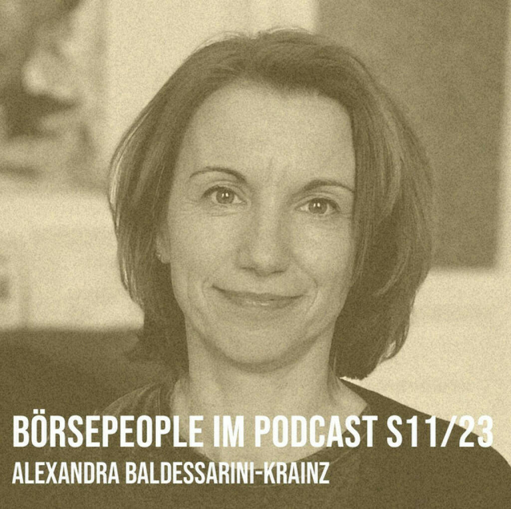 https://open.spotify.com/episode/5Nyc2FUD1z3tvoYdgDw2NN
Börsepeople im Podcast S11/23: Alexandra Baldessarini-Krainz - <p>Alexandra Baldessarini-Krainz ist, Ex-Vorständin im Zertifikate Forum Austria, langjährige Volksbank-Managerin und jetzt selbstständig als Coach für Mensch/Tier-Entwicklung. Wir reden über den frühen Einstieg in das Bankgeschäft, über einen Filialleiterinnen-Job bereits Mitte 20 in Bezirken mit betuchter Klientel. Rund um die Jahrtausendwende hat sie an der WU den Volksbanker Fritz Strobl kennengelernt, der sie als Leiterin Vertrieb &amp; Marketing ins damals neue Geschäft mit Strukturierten Produkten geholt hat. Einige Jahre später hatte Alex eine Position im Vorstand des Zertifikate Forum Austria inne. Im Volksbank-Sektor war sie danach Bereichsleiterin Capital Markets Sales und letztendlich auch bei der Abbau-Gesellschaft immigon, natürlich auch eine emotionale Angelegenheit. In der Selbstständigkeit danach waren erneut Banken, dann das Startup medbee, das bei Springer landete und vor allem die private und berufliche Leidenschaft für Hunde im Mittelpunkt. <br/><br/><a href=http://www.dogtraining.at target=_blank>http://www.dogtraining.at</a><br/><br/>SportWoche Podcast mit Alexandra: <a href=https://audio-cd.at/page/playlist/1906 target=_blank>https://audio-cd.at/page/playlist/1906</a><br/><br/>About: Die Serie Börsepeople findet im Rahmen von <a href=http://www.audio-cd.at target=_blank>http://www.audio-cd.at</a> und dem Podcast &#34;Audio-CD.at Indie Podcasts&#34; statt. Es handelt sich dabei um typische Personality- und Werdegang-Gespräche. Die Season 11 umfasst unter dem Motto „24 Börsepeople“ 24 Talks. Presenter der Season 11 ist Societe Generale Zertifikate, <a href=https://www.sg-zertifikate.de target=_blank>https://www.sg-zertifikate.de</a> .Welcher der meistgehörte Börsepeople Podcast ist, sieht man unter <a href=http://www.audio-cd.at/people target=_blank>http://www.audio-cd.at/people.</a> Der Zwischenstand des laufenden Rankings ist tagesaktuell um 12 Uhr aktualisiert.<br/><br/>Bewertungen bei Apple (oder auch Spotify) machen mir Freude: <a href=https://podcasts.apple.com/at/podcast/audio-cd-at-indie-podcasts-wiener-boerse-sport-musik-und-mehr/id1484919130 target=_blank>https://podcasts.apple.com/at/podcast/audio-cd-at-indie-podcasts-wiener-boerse-sport-musik-und-mehr/id1484919130</a> .</p> (11.03.2024) 