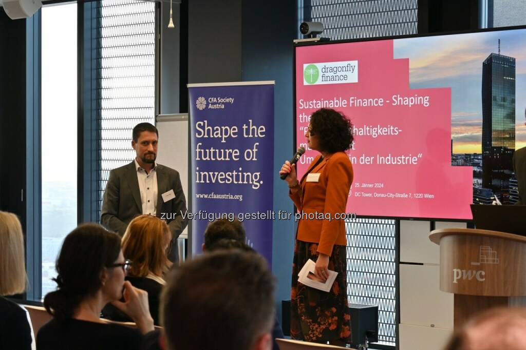 Sustainable Finance Konferenz 2024. Philipp Gaggl, PwC, Susanne Lederer-Pabst, Dragonfly Finance (18.03.2024) 