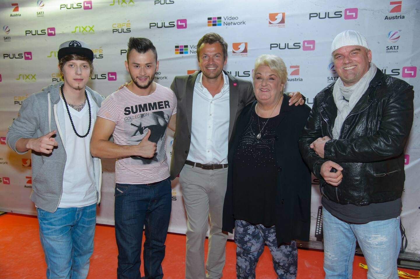 Manuel Hoffelner, Lukas Plöchl, Markus Breitencker, Stefanie Werger, DJ Ötzi, (c) Andreas Tischler