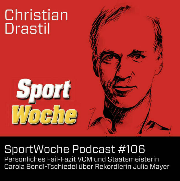 https://open.spotify.com/episode/7CgRE8AE76BOJuNfxh1h6V
SportWoche Podcast #106: Persönliches Fail-Fazit VCM und Staatsmeisterin Carola Bendl-Tschiedel über Rekordlerin Julia Mayer - <p>Nachklang-Folge zum Vienna City Marathon, ich reflektiere mein eigenes Scheitern mit Outdoor-Setup (das noch nicht ganz funktioniert) als nur fiebriger Zuschauer im Wind. Dafür habe ich dann Carola Bendl-Tschiedel, amtierende Marathon-Meisterin, ins Studio eingeladen. Sie spricht über ihre Erfolge und weiteren Ziele und auch über Rekordlerin Julia Mayer. Beide haben erst spät mit dem Laufen begonnen. <br/><br/>Carola Bendl-Tschiedel im SportWoche-Podcast Februar 2023: <a href=https://audio-cd.at/page/podcast/3905/ target=_blank>https://audio-cd.at/page/podcast/3905/</a><br/><br/>Nr. 1 unter <a href=http://www.audio-cd.at/sportwochepodcast target=_blank>http://www.audio-cd.at/sportwochepodcast</a><br/><br/>Carola Bendl-Tschiedel ab 1.5. unter <a href=http://www.audio-cd.at/people target=_blank>http://www.audio-cd.at/people</a> <br/><br/><a href=http://www.sportgeschichte.at target=_blank>http://www.sportgeschichte.at</a><br/><br/> <br/><br/>http;//www.creagency.at<br/><br/>Die SportWoche Podcasts sind presented by Instahelp: Psychologische Beratung online, ohne Wartezeit, vertraulich &amp; anonym. Nimm dir Zeit für dich unter <a href=https://instahelp.me/de/ target=_blank>https://instahelp.me/de/</a> .<br/><br/>About: Die Marke, Patent, Rechte und das Archiv der SportWoche wurden 2017 von Christian Drastil Comm. erworben, Mehr unter <a href=http://www.sportgeschichte.at target=_blank>http://www.sportgeschichte.at</a> . Der neue SportWoche Podcast ist eingebettet in „ Wiener Börse, Sport, Musik (und mehr)“ auf <a href=http://www.christian-drastil.com/podcast target=_blank>http://www.christian-drastil.com/podcast</a> und erscheint, wie es in Name SportWoche auch drinsteckt, wöchentlich. Bewertungen bei Apple machen mir Freude: <a href=https://podcasts.apple.com/at/podcast/audio-cd-at-indie-podcasts-wiener-boerse-sport-musik-und-mehr/id1484919130 target=_blank>https://podcasts.apple.com/at/podcast/audio-cd-at-indie-podcasts-wiener-boerse-sport-musik-und-mehr/id1484919130</a> .<br/><br/>Unter <a href=http://www.sportgeschichte.at/sportwochepodcast target=_blank>http://www.sportgeschichte.at/sportwochepodcast</a> sieht man alle Folgen, auch nach Hörer:innen-Anzahl gerankt.</p> (27.04.2024) 