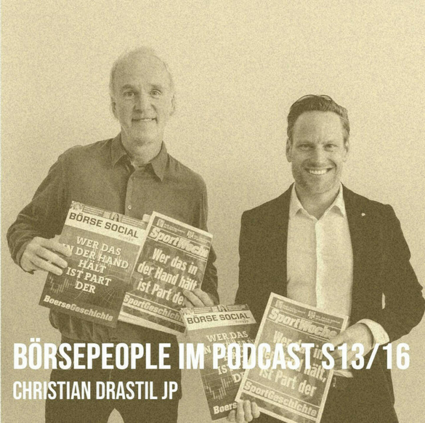 https://open.spotify.com/episode/5V9tk7tIWzXOCZxceDzFzG
Börsepeople im Podcast S13/16: Christian Drastil JP - <p>Mein 16. Gast in Season 13 bin zum 4. Mal in der Börsepeople-Serie ich selbst, diesmal mit dem Zusatz JP für Johannes Pracher, der mich für seinen #glaubandich Podcast (bei den Ö3-Podcast-Awards zum besten Corporate Podcast in Österreich ausgezeichnet) interviewt hat und dann auch selbst Börsepeople-Gast war. Hier sein Teaser: &#34;Ein Dive mit Christian Drastil. Christian zählt zu den renommiertesten Finanzmarktexperten Österreichs. Seit Jahren ist er Herausgeber des Börse Social Networks und ein sehr umtriebiger Börse Experte. Im Gespräch mit Podcast Host Johannes Pracher gibt er einen Einblick in seine Karriere und Tipps für eine passende Anlagestrategie&#34;.<br/><br/>- das #glaubandich Original: <a href=https://www.sparkasse.at/oberoesterreich/startrampe/podcast target=_blank>https://www.sparkasse.at/oberoesterreich/startrampe/podcast</a> <br/><br/>- Johannes Pracher Börsepeople: <a href=https://audio-cd.at/page/podcast/5571/ target=_blank>https://audio-cd.at/page/podcast/5571/</a><br/><br/>- Christian Drastil (Fragen Elisabeth Oberndorfer) Börsepeople: <a href=https://audio-cd.at/page/podcast/3714/ target=_blank>https://audio-cd.at/page/podcast/3714/</a><br/><br/>- Christian Drastil (Fragen Ralf-Wolfgang Lothert) Börsepeople: <a href=https://audio-cd.at/page/podcast/5146/ target=_blank>https://audio-cd.at/page/podcast/5146/</a><br/><br/>- Christian Drastil (Fragen Gerhard Popp) Börsepeople: <a href=https://audio-cd.at/page/podcast/5400 target=_blank>https://audio-cd.at/page/podcast/5400</a> <br/><br/>About: Die Serie Börsepeople findet im Rahmen von <a href=http://www.audio-cd.at target=_blank>http://www.audio-cd.at</a> und dem Podcast &#34;Audio-CD.at Indie Podcasts&#34; statt. Es handelt sich dabei um typische Personality- und Werdegang-Gespräche. Die Season 13 umfasst unter dem Motto „24 Börsepeople“ 24 Talks. Presenter der Season 13 ist Vierfeld, <a href=https://www.vierfeld.com target=_blank>https://www.vierfeld.com</a> .Welcher der meistgehörte Börsepeople Podcast ist, sieht man unter <a href=http://www.audio-cd.at/people target=_blank>http://www.audio-cd.at/people.</a> Der Zwischenstand des laufenden Rankings ist tagesaktuell um 12 Uhr aktualisiert.<br/><br/>Bewertungen bei Apple (oder auch Spotify) machen mir Freude: <a href=https://podcasts.apple.com/at/podcast/audio-cd-at-indie-podcasts-wiener-boerse-sport-musik-und-mehr/id1484919130 target=_blank>https://podcasts.apple.com/at/podcast/audio-cd-at-indie-podcasts-wiener-boerse-sport-musik-und-mehr/id1484919130</a> .</p>