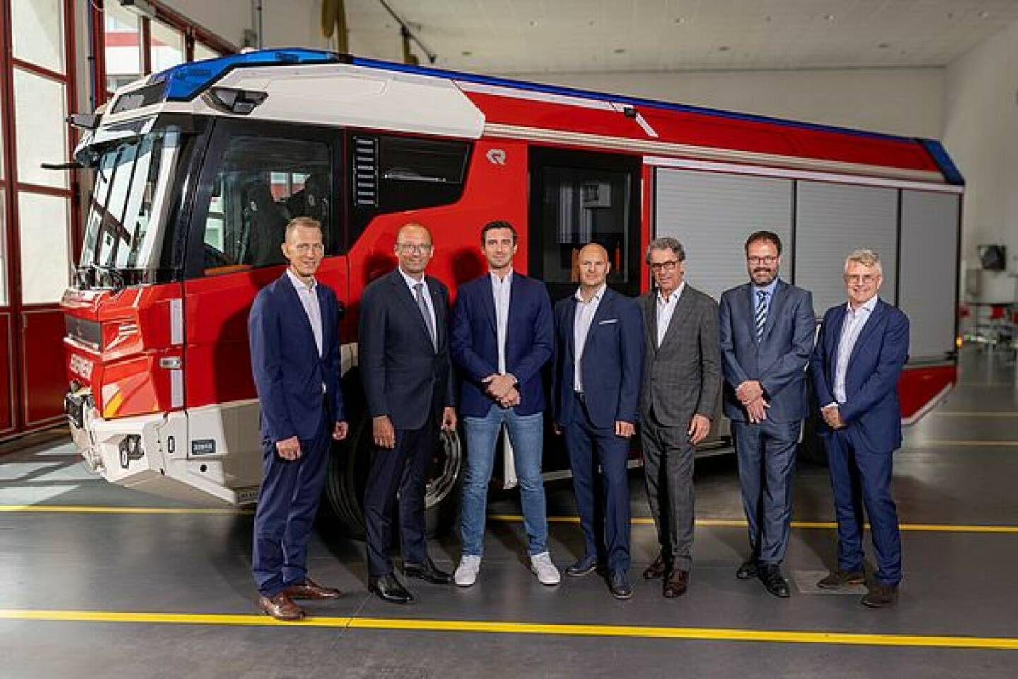 Rosenbauer Konzern begrüßt neuen, starken Investor: Stefan Pierer, Mark Mateschicht, Raiffeisen und Invest AG steigen ein. Fotoquelle: Rosenbauer