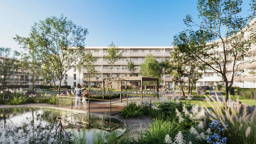 Buwog: Südlich von Wien entsteht auf den ehemaligen Alvorada-Gründen in Vösendorf mit viéno ein nachhaltiges Wohnquartier mit etwa 513 freifinanzierten Mietwohnungen. Fotocredit: BUWOG / Real Agency (23.01.2025) 