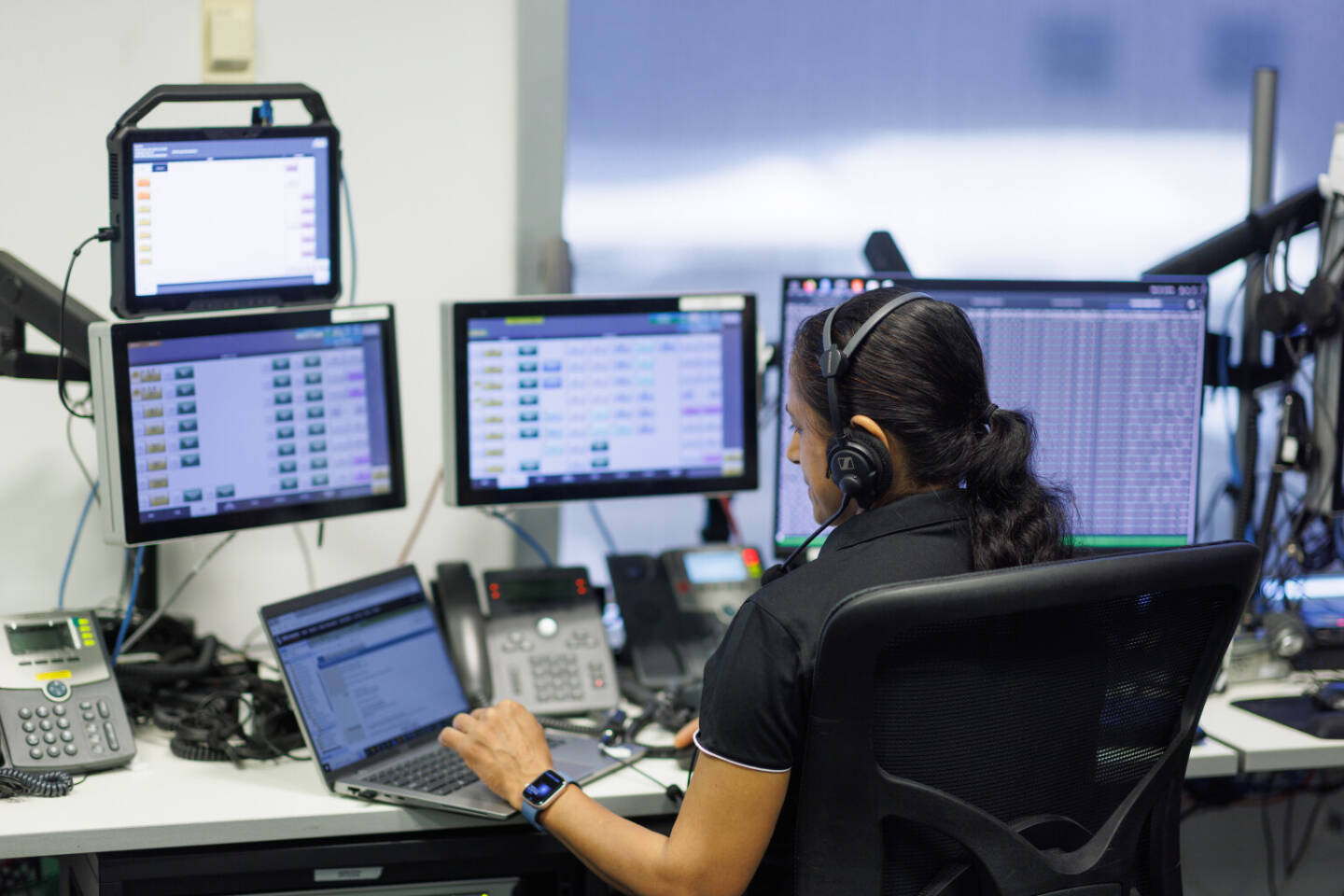Control Room von C4i in Australien, Credit: Frequentis
