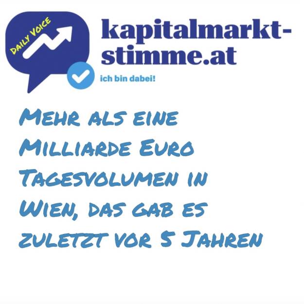 kapitalmarkt-stimme.at daily voice 81/365: Am 21.3 2025 ist es zu mehr als einer Mrd. Euro Tagesvolumen an der Wiener Börse gekommen. Das hatten wir zuletzt im März 2020 und dies, obwohl die Indexberechnung sogar kurz ausgefallen ist. Hört rein, welche Titel die grossen Volumina an diesem März-Verfall auf sich gezogen haben. Hören: https://audio-cd.at/page/podcast/6988
Steyr Motors und die ATX-Sache: https://audio-cd.at/page/podcast/6983
 (23.03.2025)
