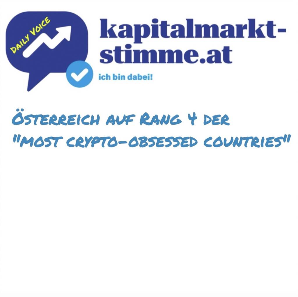 kapitalmarkt-stimme.at daily voice 85/365: Eine aktuelle Studie von LegalBison: ... we analysed data on crypto-related Google searches for every country in the world with data available, to see which had the most searches per 100,000 people. A total of 73 crypto-related terms were run through the Google Keyword Planner to find total search volumes for every country in the world. Die Bitpanda-Heimat Österreich liegt auf Rang 4. Ich nenne die Top10 und die beliebtesten Crypto-Searches in Österreich. https://audio-cd.at/page/podcast/7008
 (27.03.2025)