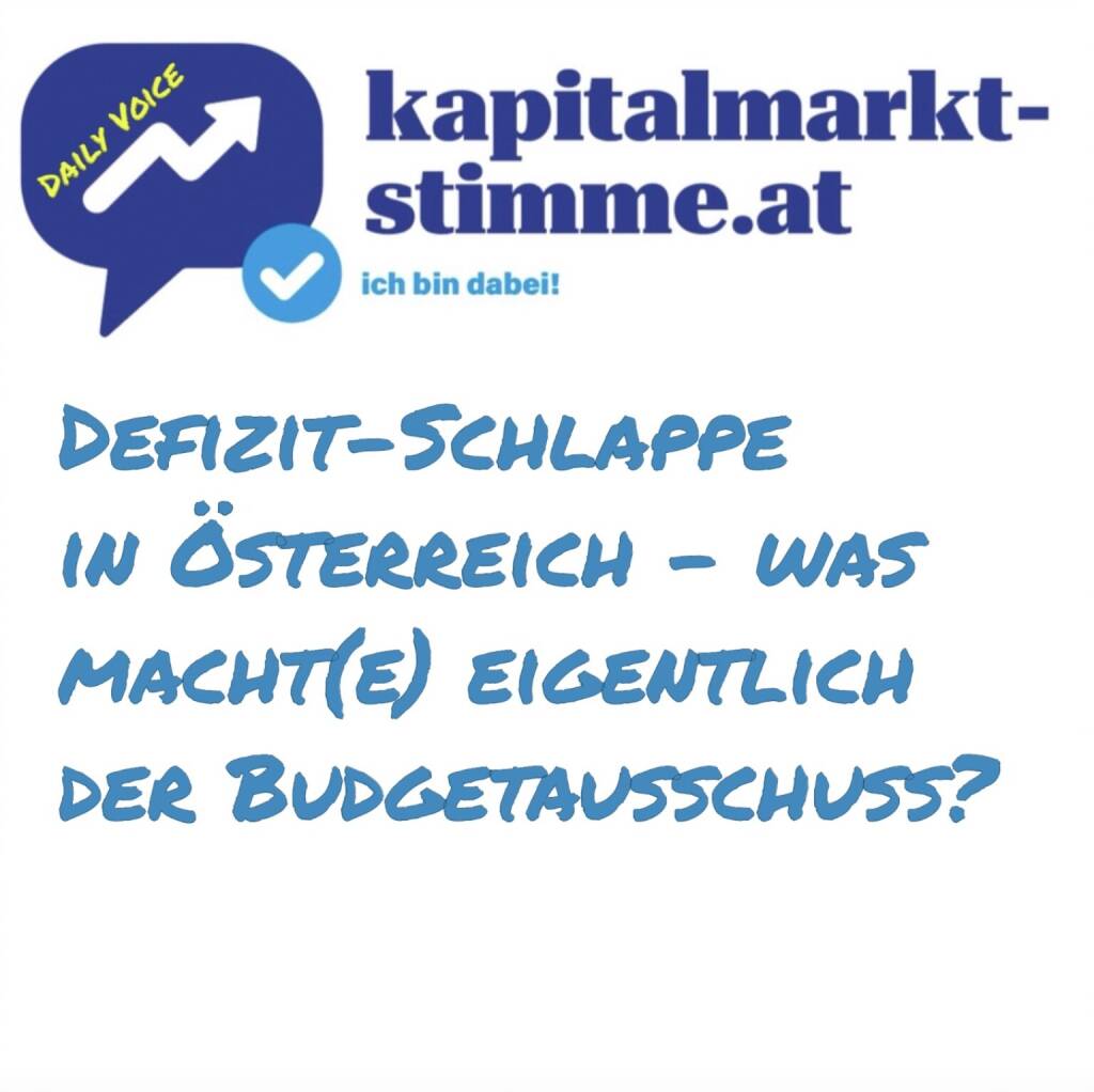 kapitalmarkt-stimme.at daily voice 86/365, Finanzjournalist Martin Kwauka fragt sich, wie es dazu kommen konnte, dass 12 Mrd. Euro fehlen. Von allen Parteien wurden vor der jüngsten Wahl sehr teure Wahlversprechen abgegeben, obwohl man VertreterInnen im Budgetausschuss, dem wohl wichtigsten Ausschuss des Parlaments, hatte. https://audio-cd.at/page/podcast/7021 (28.03.2025) 