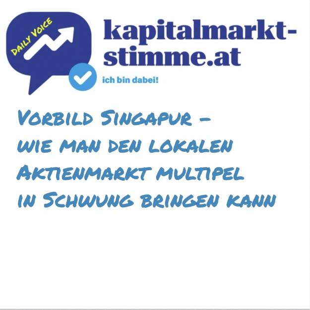 kapitalmarkt-stimme.at daily voice 87/365. Heute nach Vorbild Japan, Vorbild Norwegen, Vorbild Schweiz und Vorbild Italien das Vorbild Singapur, ausgeführt von Ohne Aktien wird schwer rund um den Österreicher Noah Leidinger. In Singapur gibt es unpackbar viele Family Offices, mit denen man den heimischen Aktienmarkt gezielt stärken will, einen Staatsfonds gibt es auch. Und: Die Börse ist an der Börse.
- Ohne Aktien wird schwer: https://podcasts.apple.com/at/podcast/ohne-aktien-wird-schwer-t%C3%A4gliche-b%C3%B6rsen-news/id1542785062
- Börsepeople Noah Leidinger: https://audio-cd.at/page/playlist/3047
- Vorbilder (bisher Japan, Schweiz, Norwegen, Italien, neu Singapur): https://audio-cd.at/search/daily%20voice%20365%20vorbild
https://audio-cd.at/page/podcast/7026 (30.03.2025) 
