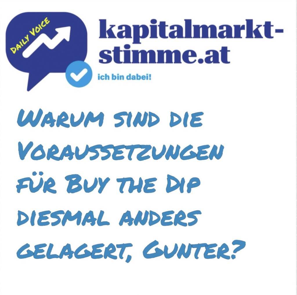 kapitalmarkt-stimme.at daily voice 104/365: Gunter Deuber, Head of Raiffeisen Research, ist skeptisch, was Buy the Dip in dieser Krise betrifft. Das Warum führt er in dieser Folge aus. Und es ist auch eher ein Privatanlegerphänomen. https://audio-cd.at/page/podcast/7105 (15.04.2025) 