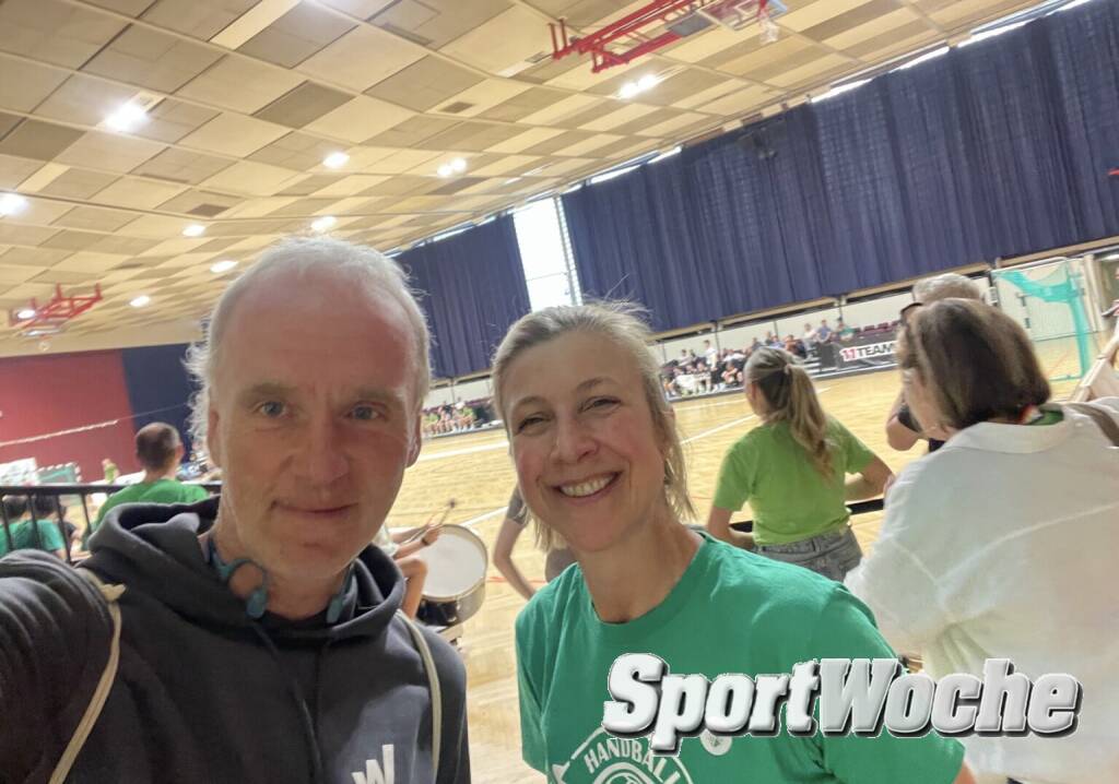 Mit Veronika Korbei bei Handball West Wien in der Stadthalle (05.05.2025) 