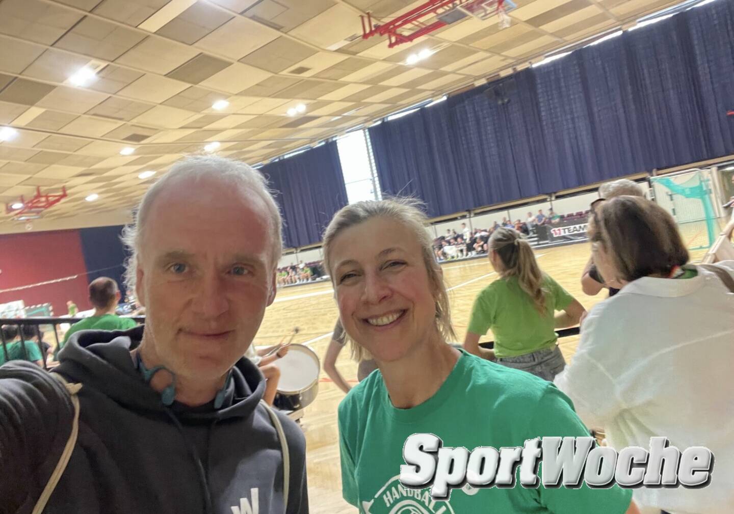 Mit Veronika Korbei bei Handball West Wien in der Stadthalle