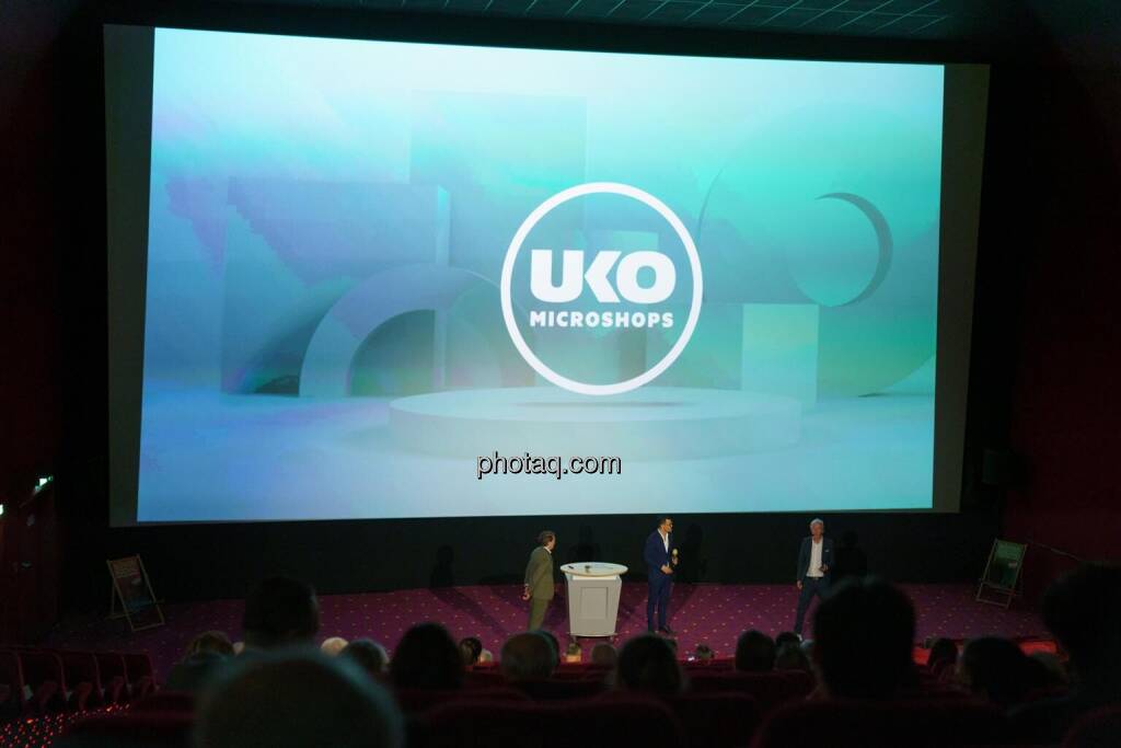 1. Aktientag von Börse Social und Börse Express im Cineplexx Kino, Präsentation UKO Microshops, CEO Moritz Unterkofler, CFO Maximilian Huber (14.05.2025) 