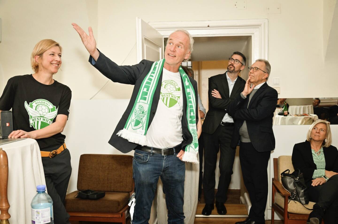 Kick Off Event Business & Friends Handball West Wien mit Veronika Korbei und Werner Kuhn (c) Andi Schiffleitner