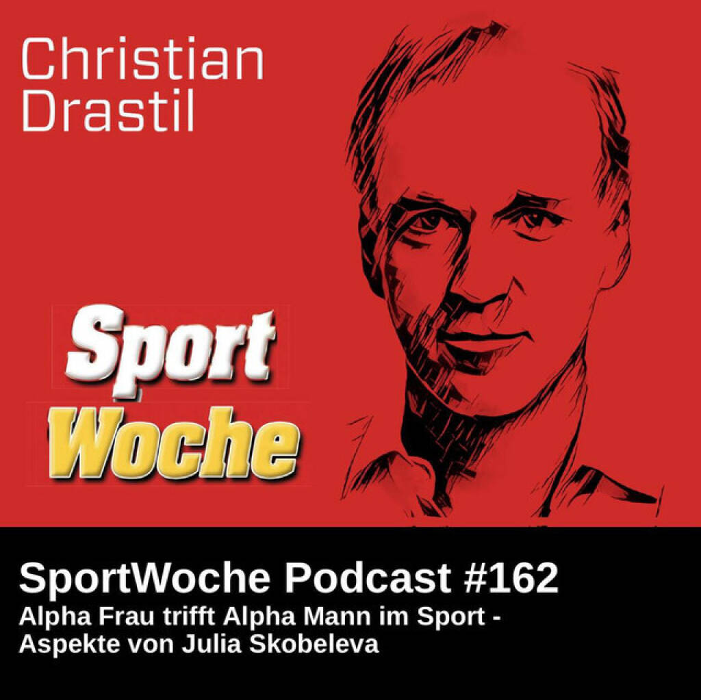 https://open.spotify.com/episode/09C7wdiOTJisY1rYnRI5Go
SportWoche Podcast #162: Alpha Frau trifft Alpha Mann im Sport, Aspekte von Julia Skobeleva - <p>Alpha Mann mal Alpha Frau, diesmal geht es mit Julia Skobeleva, die unter Femme Phénoménale auftritt und Leadership bzw. Gruppendynamik an der Sigmund Freud Privatuniversität oder der Webster University auftritt, um Sport. Wieder springen wir zwischen Englisch und Deutsch, es geht um <br>
Strategie, Kraft, Sport, Business & Dating, Competition, Nika Prevc, Fussball, Coaches, Langlaufen, uvm.  Nächstes Mal geht es um Kunst.<br>
<br>
Geldgespräch mit Julia: <a href=https://audio-cd.at/page/podcast/7031 target=_blank>https://audio-cd.at/page/podcast/7031</a><br>
<a href=http://www.femmephenomenale.ai target=_blank>http://www.femmephenomenale.ai</a><br>
<a href=https://www.instagram.com/femmephenomenaleai/ target=_blank>https://www.instagram.com/femmephenomenaleai/</a><br>
<br>
Die SportWoche Podcasts sind presented by Instahelp: Psychologische Beratung online, ohne Wartezeit, vertraulich & anonym. Nimm dir Zeit für dich unter <a href=https://instahelp.me/de/ target=_blank>https://instahelp.me/de/</a> .<br>
<br>
About: Die Marke, Patent, Rechte und das Archiv der SportWoche wurd en 2017 von Christian Drastil Comm. erworben, Mehr unter <a href=http://www.sportgeschichte.at target=_blank>http://www.sportgeschichte.at</a> . Der neue SportWoche Podcast ist eingebettet in „ Wiener Börse, Sport, Musik (und mehr)“ auf <a href=http://www.christian-drastil.com/podcast target=_blank>http://www.christian-drastil.com/podcast</a> und erscheint, wie es in Name SportWoche auch drinsteckt, wöchentlich. Bewertungen bei Spotify oder Apple machen mir Freude: <a href=http://www.audio-cd.at/spotify target=_blank>http://www.audio-cd.at/spotify</a> , <a href=http://www.audio-cd.at/apple target=_blank>http://www.audio-cd.at/apple</a> .<br>
<br>
Unter <a href=http://www.sportgeschichte.at/sportwochepodcast target=_blank>http://www.sportgeschichte.at/sportwochepodcast</a> sieht man alle Folgen, auch nach Hörer:innen-Anzahl gerankt.</p> (24.05.2025) 