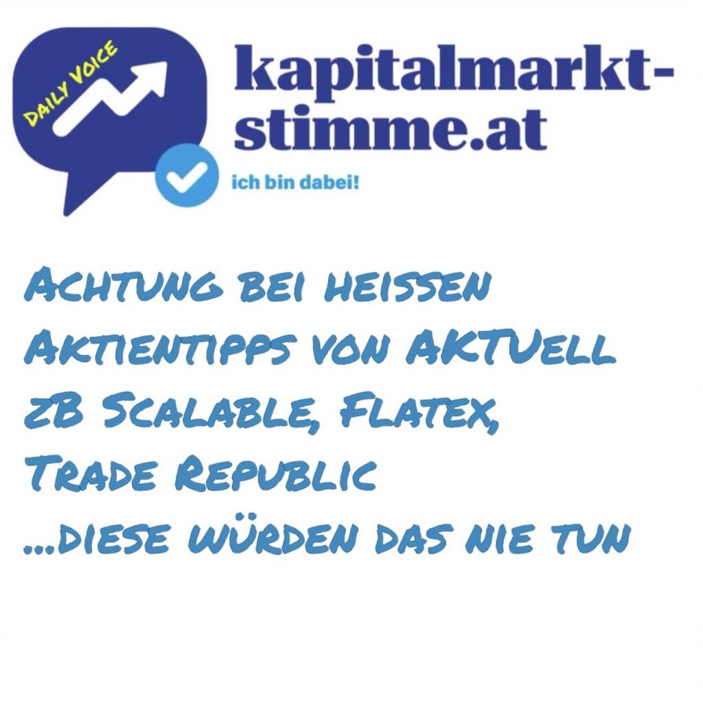 kapitalmarkt-stimme.at daily voice 155/365: Momentan haben wir eine massive Welle von Corporate Identitätsklau, vor allem auf Instagram und Facebook wimmelt es davon. Betroffen vor allem Broker, aber auch Leute wie zB Gerald Hörhan. https://audio-cd.at/page/podcast/7394
Börsepeople Fiona Springer: https://audio-cd.at/page/podcast/7274
Börsepeople Gerald Hörhan: https://audio-cd.at/page/podcast/5017


 (05.06.2025) 