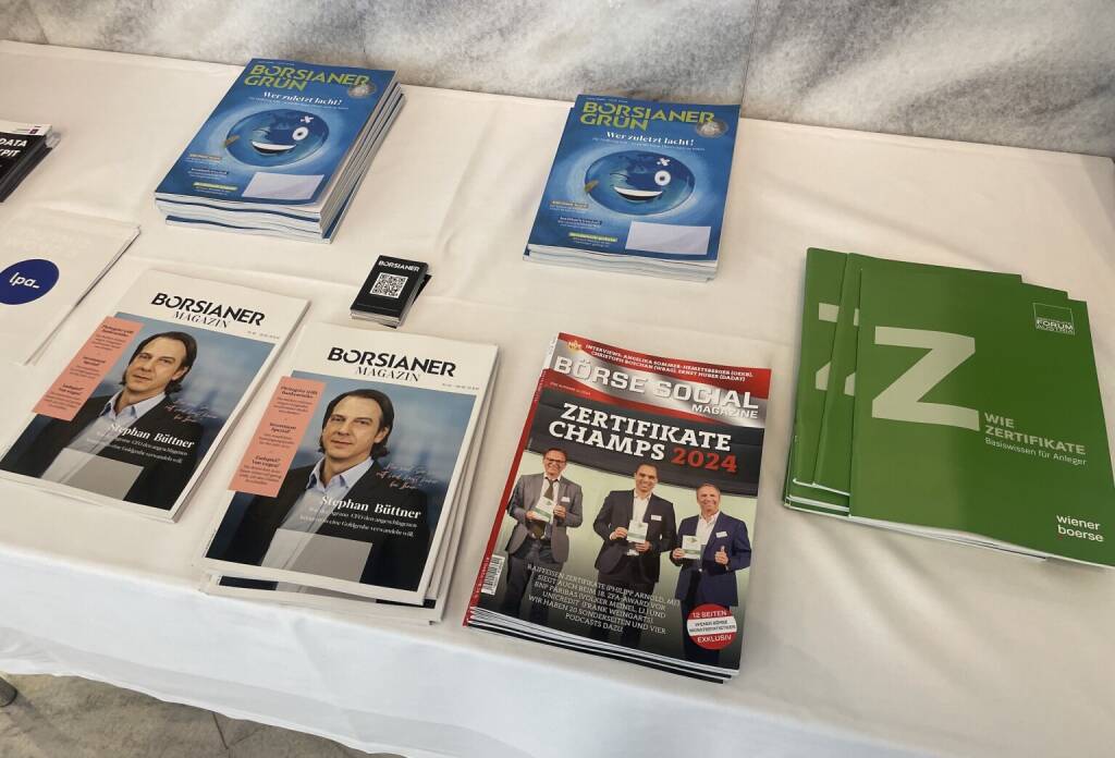 Börse Social Magazine beim Zertifikate Award Austria (05.06.2025) 
