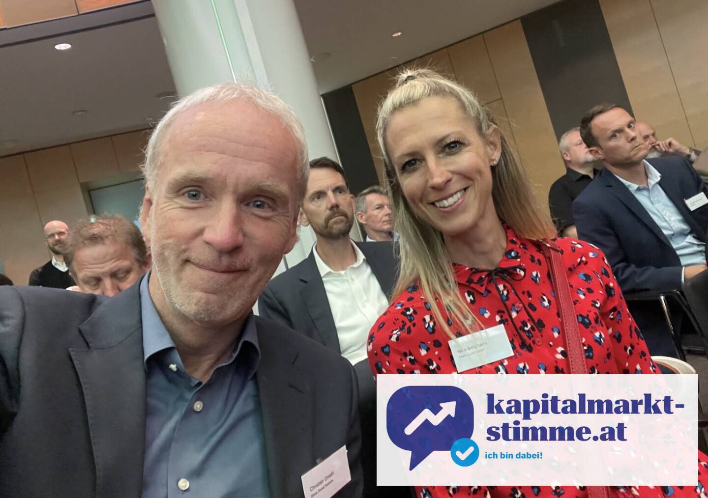 Mit Nina Bergmann beim Zertifikate Award