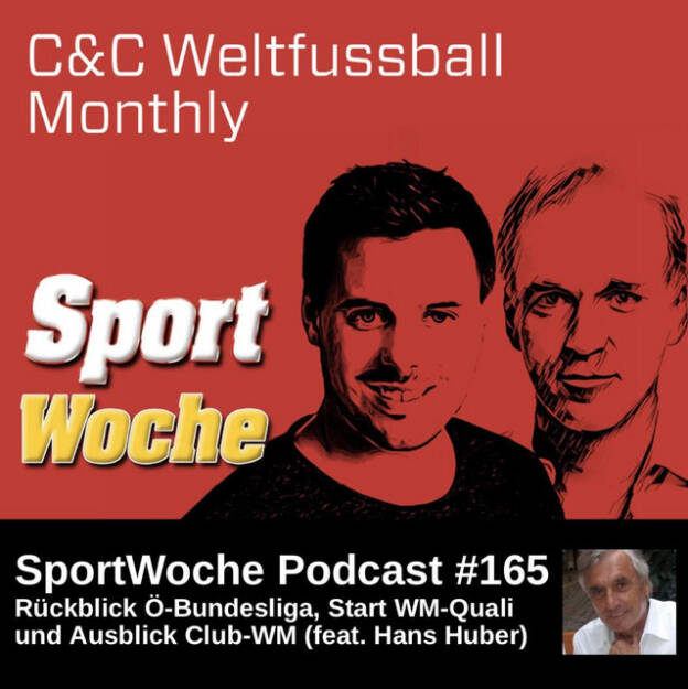 https://open.spotify.com/episode/34SevZ2ZLFL2u556Qi0pwV
SportWoche Podcast #165: Rückblick Ö-Bundesliga, Start WM-Quali und Ausblick Club-WM (C&C Monthly 06/25 feat. Hans Huber) - <p>Zwei Leute aus der Finanzbranche, die Fussball lieben, treffen sich einmal im Monat zum C&C Weltfussball Monthly. C&C, das sind einerseits C(hristian) Drastil, Host von audio-cd.at und andererseits C(lemens) Faustenhammer von der RBI. Und Monthly steht natürlich für monatlich, in der Folge für Juni verstärkt uns Ex-ORF-Sportchef Hans Huber. Und es geht um einen Rückblick zur Österreichischen Bundesliga-Saison 24/25, den Start der WM-Quali mit den Siegen gegen Rumänien und San Marino sowie den Ausblick auf die Club-WM, wobei die Vorfreude darauf nicht bei allen gleich gross ist.<br>
<br>
C&C bisher zum Nachhören: <a href=https://audio-cd.at/search/monthly target=_blank>https://audio-cd.at/search/monthly</a><br>
Börsepeople Clemens Faustenhammer: <a href=https://audio-cd.at/page/podcast/5919/ target=_blank>https://audio-cd.at/page/podcast/5919/</a><br>
Der Newsletter con Clemens: <a href=https://dividendpost.net/newsletter/ target=_blank>https://dividendpost.net/newsletter/</a><br>
<br>
Die SportWoche Podcasts sind presented by Instahelp: Psychologische Beratung online, ohne Wartezeit, vertraulich & anonym. Nimm dir Zeit für dich unter <a href=https://instahelp.me/de/ target=_blank>https://instahelp.me/de/</a> .<br>
<br>
About: Die Marke, Patent, Rechte und das Archiv der SportWoche wurden 2017 von Christian Drastil Comm. erworben, Mehr unter <a href=http://www.sportgeschichte.at target=_blank>http://www.sportgeschichte.at</a> . Der neue SportWoche Podcast ist eingebettet in „ Wiener Börse, Sport, Musik (und mehr)“ auf <a href=http://www.christian-drastil.com/podcast target=_blank>http://www.christian-drastil.com/podcast</a> und erscheint, wie es in Name SportWoche auch drinsteckt, wöchentlich. Bewertungen bei Spotify oder Apple machen mir Freude: <a href=http://www.audio-cd.at/spotify target=_blank>http://www.audio-cd.at/spotify</a> , <a href=http://www.audio-cd.at/apple target=_blank>http://www.audio-cd.at/apple</a> .<br>
<br>
Unter <a href=http://www.sportgeschichte.at/sportwochepodcast target=_blank>http://www.sportgeschichte.at/sportwochepodcast</a> sieht man alle Folgen, auch nach Hörer:innen-Anzahl gerankt.</p> (14.06.2025) 